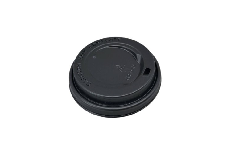 Black lid for Ø85 mm carton coffee cup