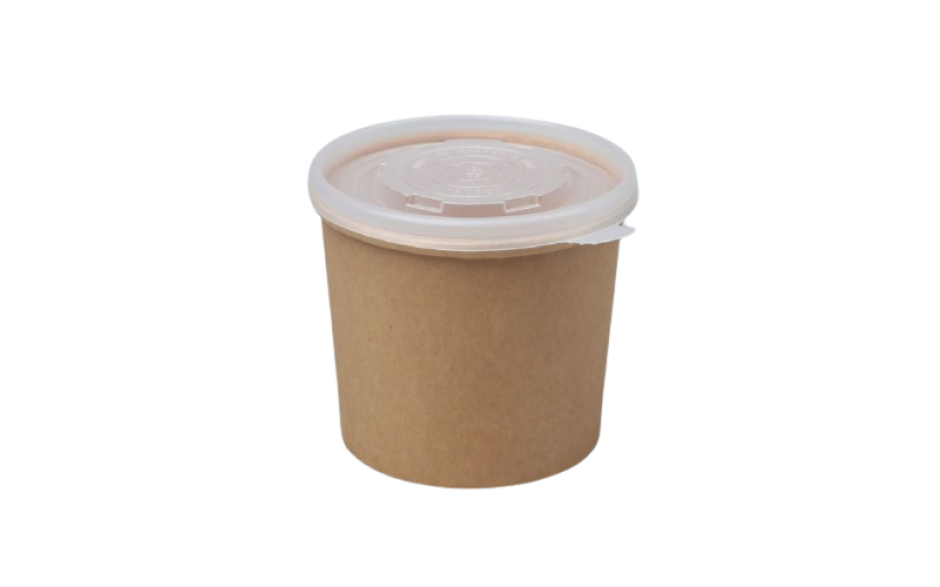 Eco kraft soup cup with pp lid
