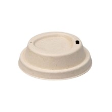 Sugarcane lid for coffee cup dia 90mm