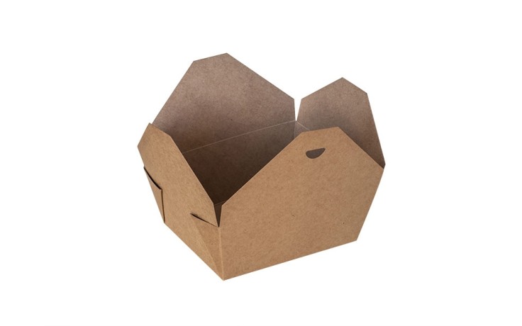 Lunch Box 600ml, kraft, 11x9x6cm