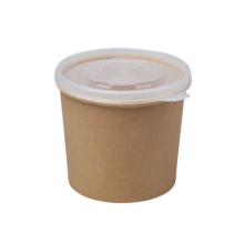 Eco kraft soup cup with pp lid