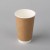 Double wall brown paper hot cup 450ml 18 pcs, 90mm